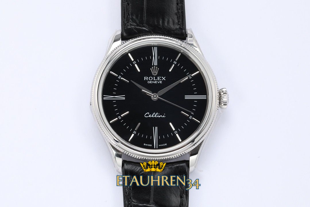 Rolex Cellini Time 50509 Black Dial 3132 Super Clone ETA